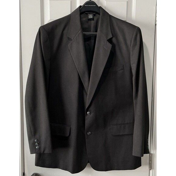 NEW Claiborne Essentials Suit Jacket Sport Coat Gray 2-Button Men’s Size 44R - Picture 1 of 4
